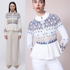 NWT Jonathan Simkhai Brady Jacket in Ivory Multi